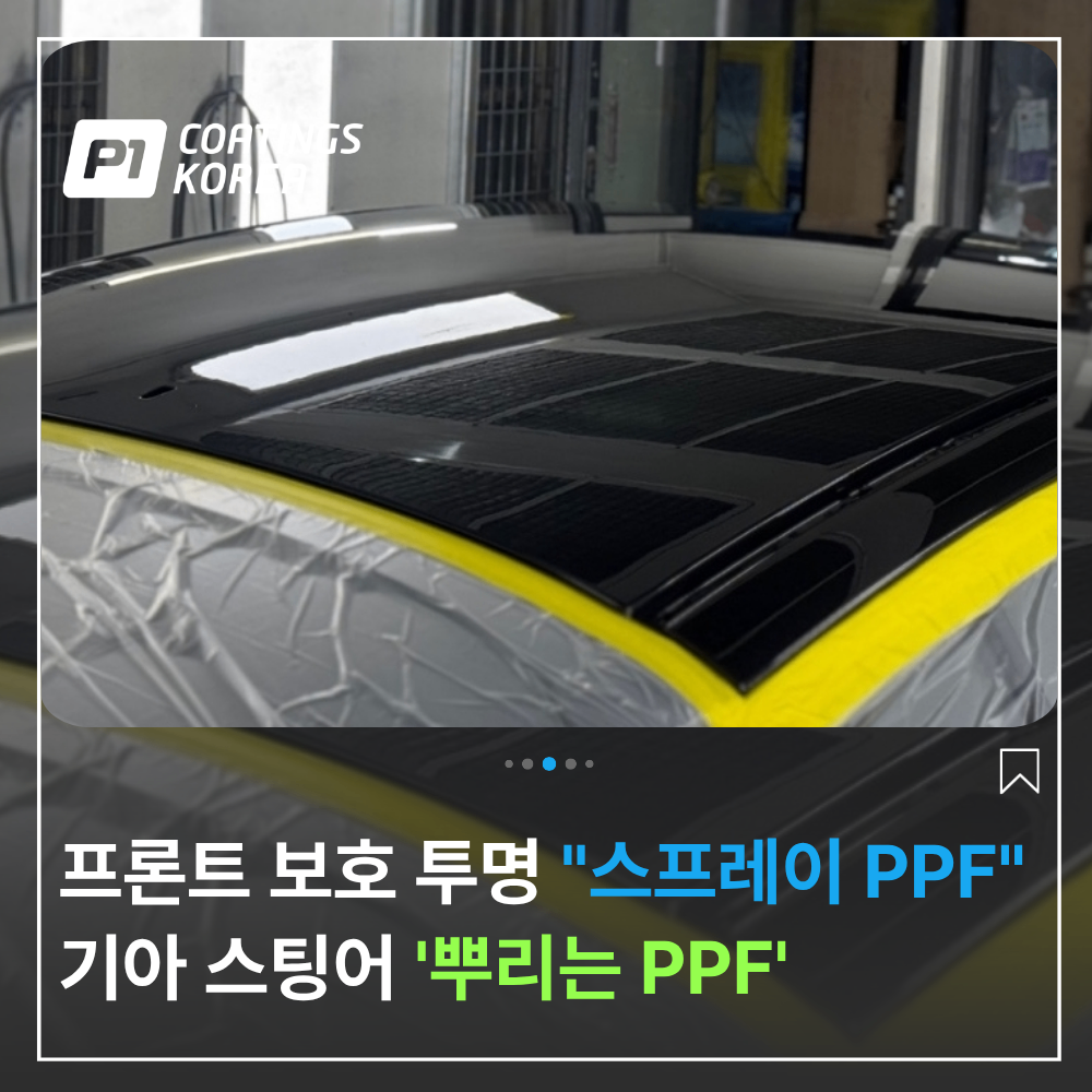 스프레이 PPF 스팅어 프론트 보호 투명 패키지 후기